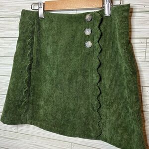ADORABLE Green Corduroy Skirt